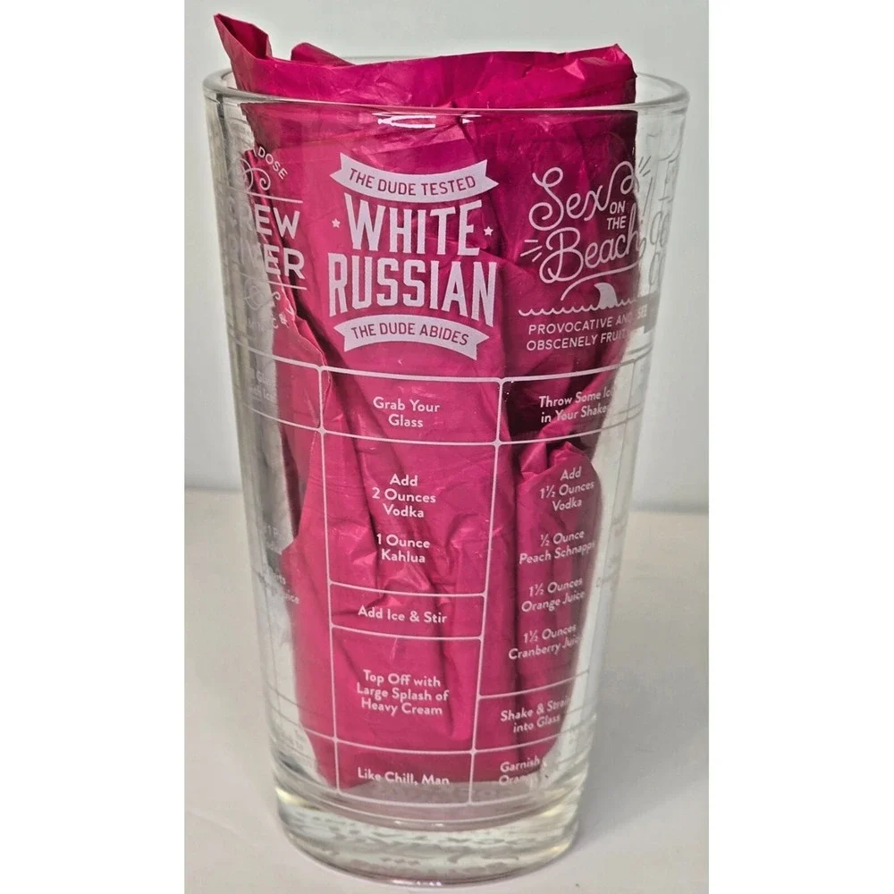 Good‎ Measure Vodka Cocktails Recipe Glass By Fred *NEW IN BOX*